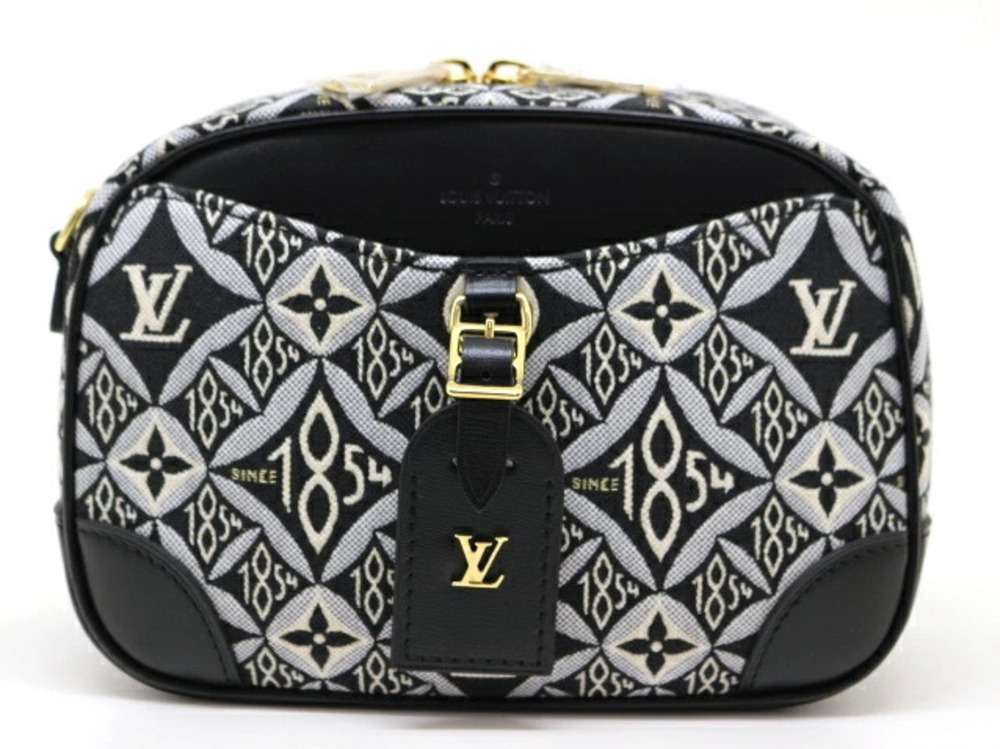 LOUIS VUITTON Deauville Monogram Jacquard Since 1984 Gray Black